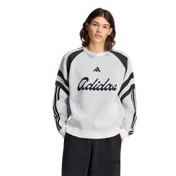 Homme Sweats - adidas House Of Tiro Knitted Sweatshirt - White-Black