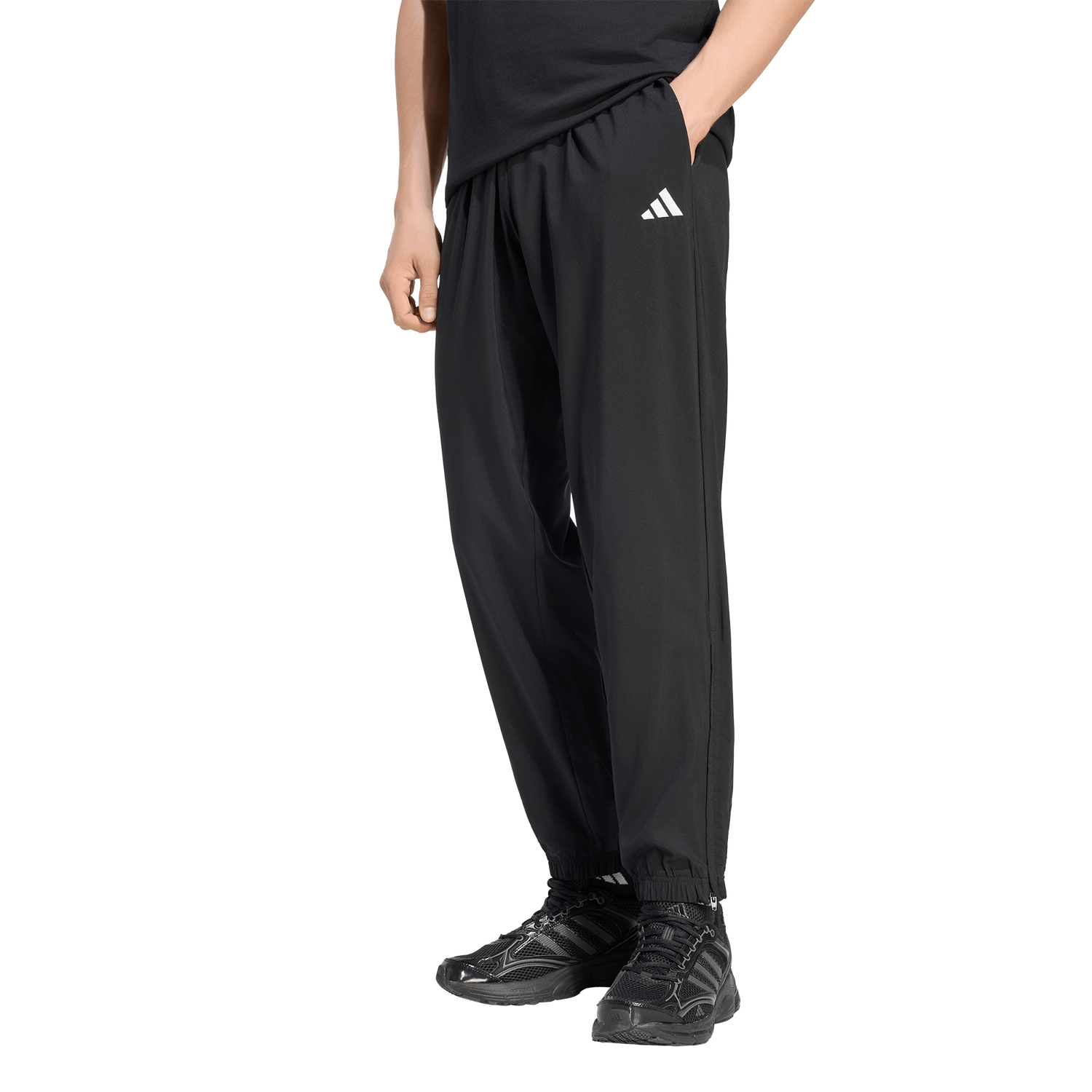 Adidas Essentials Stanford Lite Woven Bottoms Broeken Heren - Zwart - Poly Mesh Black