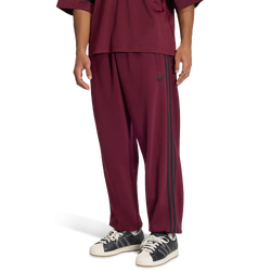 Heren Broeken - adidas Adicolor 3 Stripes Cuffed Joggers - Maroon-Maroon