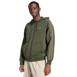 Men Sweatshirts - adidas Adicolor Oversize Full-zip Hoodie - Night Cargo-Night Cargo