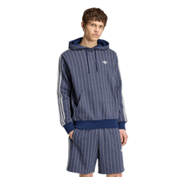Homme Hoodies - adidas Pinstripes Hoodie - Night Indigo-Night Indigo