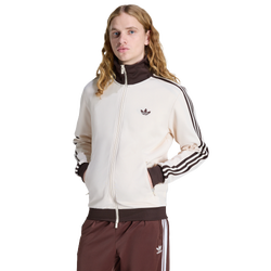 Herren Track Tops - adidas Beckenbauer Track Top - Wonder White-Aurora Coffee