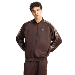 Men Track Tops - adidas Sst Adicolor Classics Loose Tracktop - Aurora Coffee-Aurora Coffee