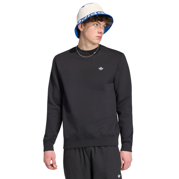 Adidas Trefoil Herren Sweatshirts - Schwarz - Größe XXL - Baumwoll-Jersey