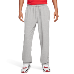 Homme Pantalons - Nike Sportswear Club Knit Open-hem Trousers - Dark Grey Heather-White