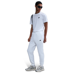 Homme Pantalons - Nike Sportswear Club Joggers - White-White