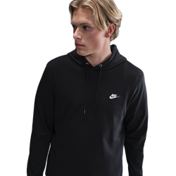 Homme Hoodies - Nike Sportswear Club Knit Pullover Hoodie - Black-Black