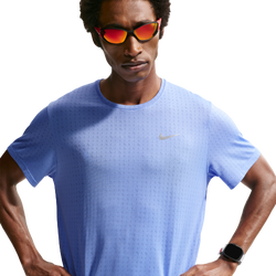 Heren T-Shirts - Nike Miler Dri-fit Short-sleeve Running Top - Royal Pulse-Royal Pulse