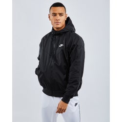 Uomo Jackets - Nike Windrunner Hooded - Black-Black-Black