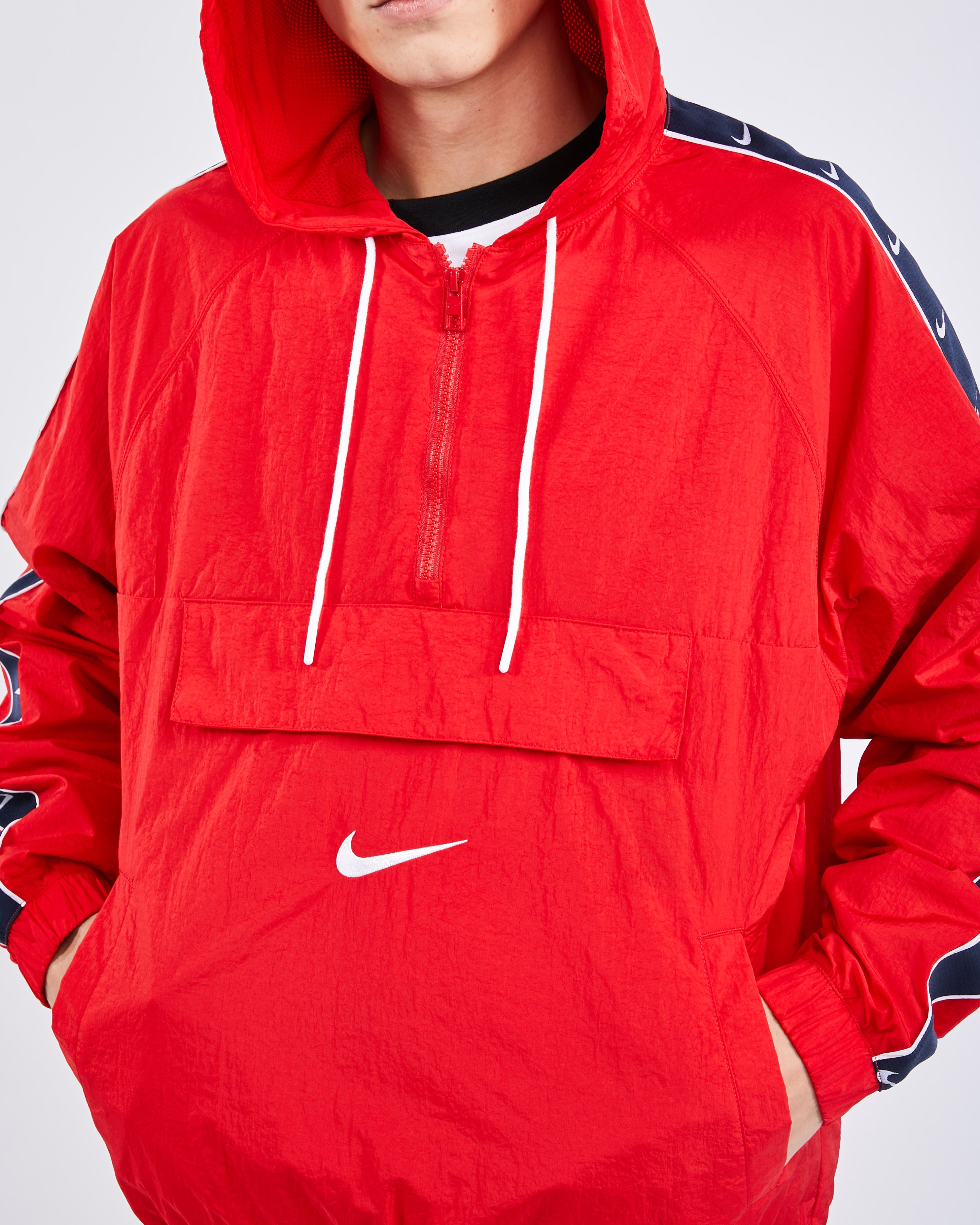 nike swoosh taped track jacket