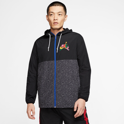 Men Jackets - Jordan Jumpman Classics - Black-White-Rush Blue