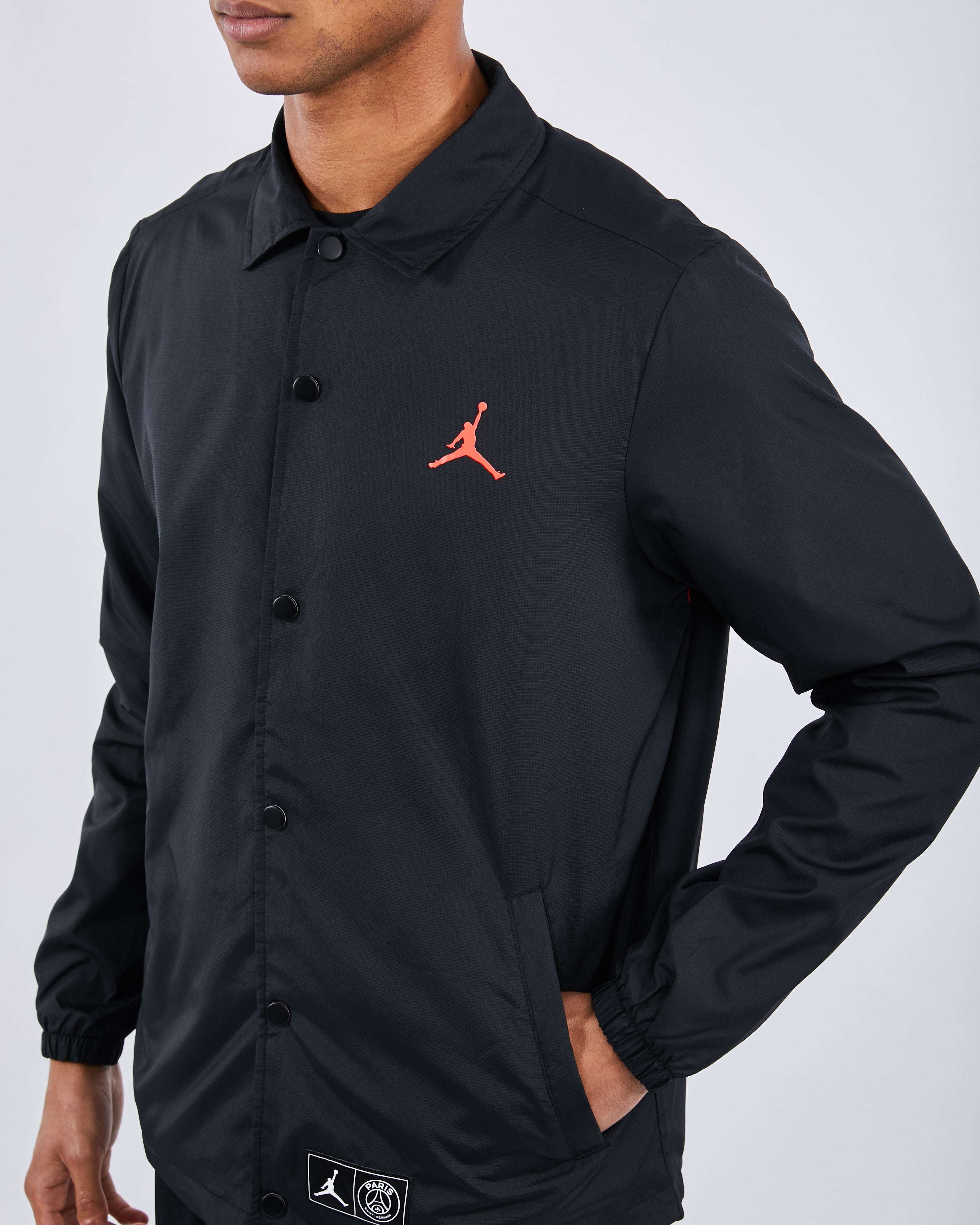 jordan x psg coach jacket