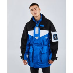 Men Jackets - Perry Ellis Logo - Blue-Blue-White