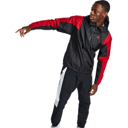Men Jackets - Jordan Essentials - Black-Gym Red