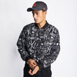 Men Jackets - New Era Mlb  Outerwear - Black-White