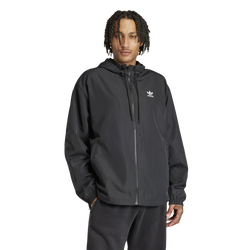 Men Jackets - adidas Trefoil Windbreaker - Black-White