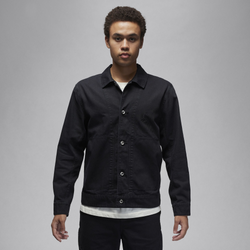 Men Jackets - Jordan Essentials Flight Woven Jacket - Black-Black