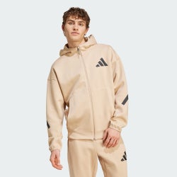 Herren Jackets - adidas Z.N.E. Full-zip Hooded Track - Magic Beige-Magic Beige