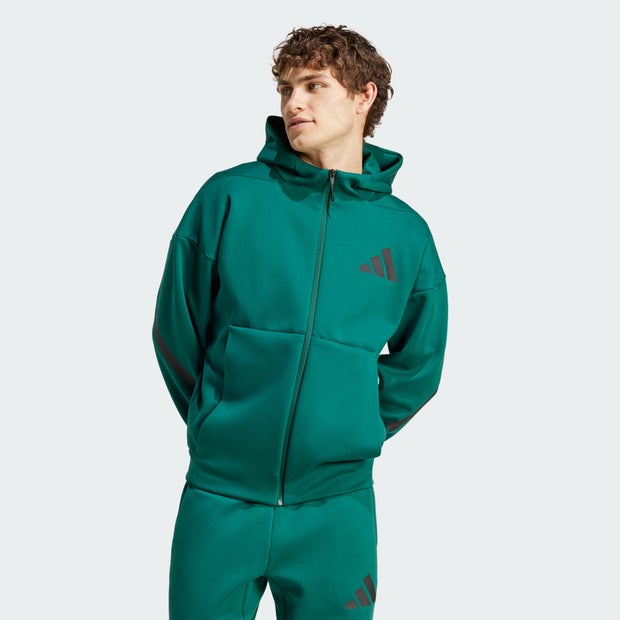 Image of Adidas Z.n.e. Full-zip Hooded Track male Giacche - Verde - Poly Mesh - Foot Locker035