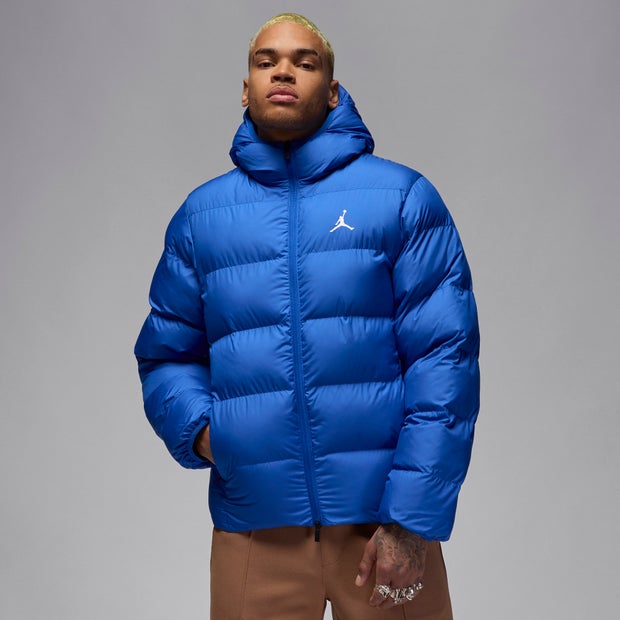 Image of Jordan Brooklyn Puffer male Giacche - Blu - Jersey di cotone - Foot Locker035