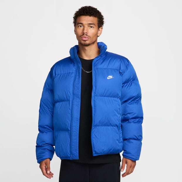 Image of Nike Club Puffer male Giacche - Blu - Jersey di cotone - Foot Locker035