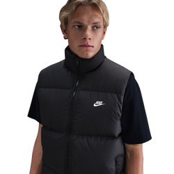Men Jackets - Nike Club Puffer Vest - Black-White