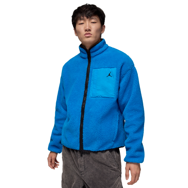 Jordan Mountainside Homme - Manteaux blousons, Bleu - Taille XS - Sherpa