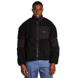 Hombre Jackets - Street Cartel Leonardo Borg Full Zip Sherpa - Black-Black