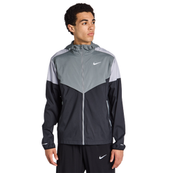 Men Jackets - Nike Windrunner - Smoke Grey-Wolf Grey-Black