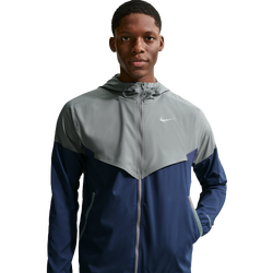 Men Jackets - Nike Windrunner - Smoke Grey-Smoke Grey-Midnight