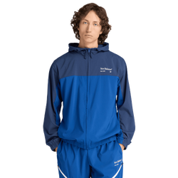 Heren Jackets - New Balance Reimagined Woven Graphic Jacket - Galaxy Blue-Galaxy Blue