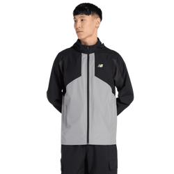 Heren Jackets - New Balance Utility Woven Jacket - Black-Black