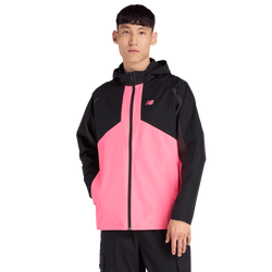 Men Jackets - New Balance Utility Woven Jacket - Black Multi-Black Multi