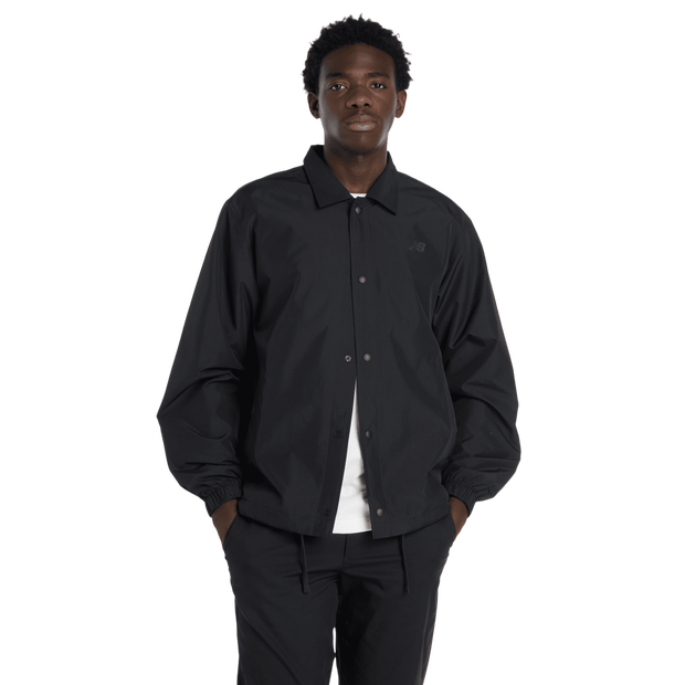 New Balance Lightweight Coaches Jacket Homme - Manteaux blousons, Noir - Taille S - Poly Jersey