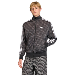 Uomo Tracksuits - adidas Firebird Loose Monogram Track Top - Black-Black