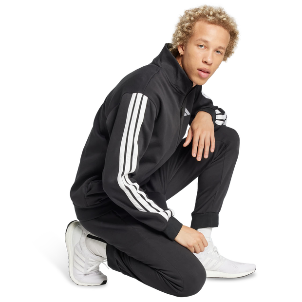 Adidas fleece Uomo - Tute da ginnastica Nero - Taglia XXL - Jersey di cotone