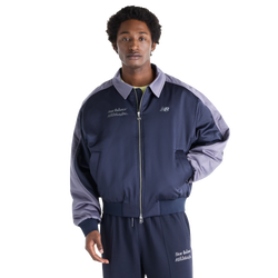 Men Jackets - New Balance Sport Legacy Stadium Jacket - Dark Night-Neptune Grey Pfp