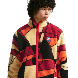 Men Jackets - Nike Club Winterized Fleece Full-zip Jacket - University Red-Soft Yellow