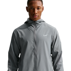 Men Jackets - Nike Form Dri-fit Hooded Versatile Jacket - Smoke Grey-Smoke Grey