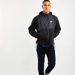 Herren Hoodies - Nike Polar Fleece Full Zip - Black-Grey