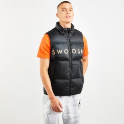 Men Gilets - Nike Swoosh - Black-Gold-Black