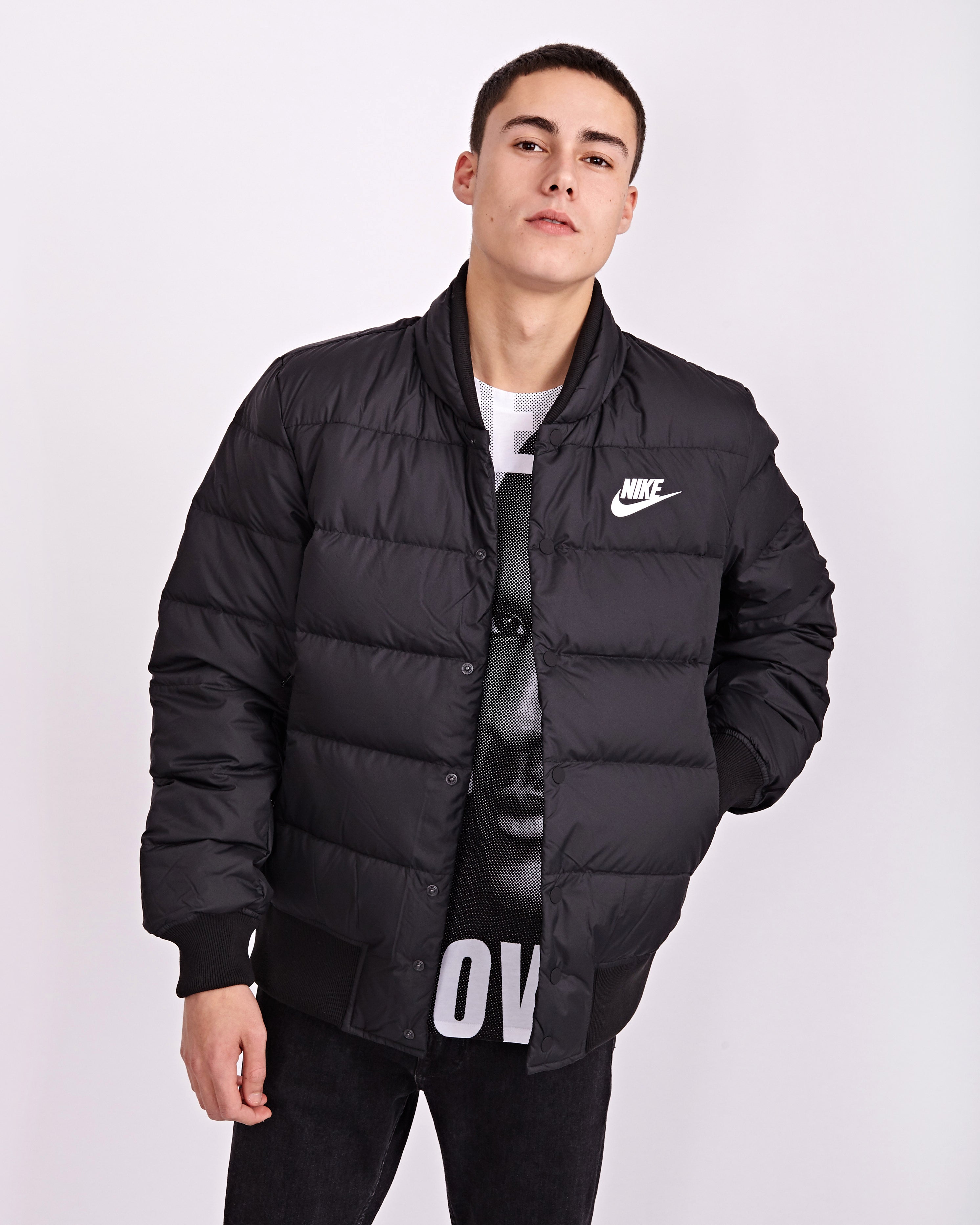 nike down fill bomber jacket