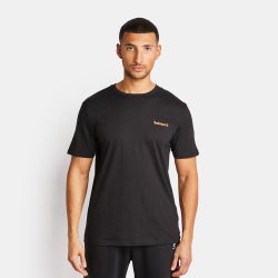 Herren T-Shirts - Timberland Linear Logo - Black-Black