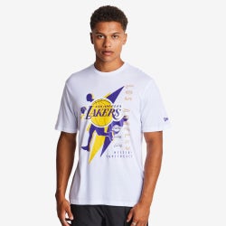 Hombre T-Shirts - New Era Nba Lakers Logo - White-White