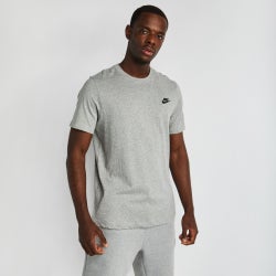 Men T-Shirts - Nike Club - Dark Grey Heather-Black