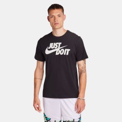 Uomo T-Shirts - Nike Just Do It - Black-White