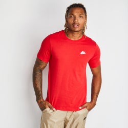 Herren T-Shirts - Nike Club - University Red-White