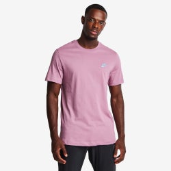 Herren T-Shirts - Nike Club - Plum Dust-Cerulean