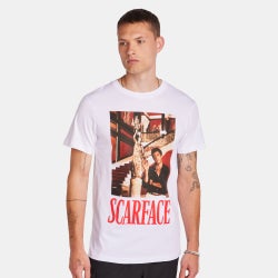 Men T-Shirts - MERCHCODE Scarface - White-White