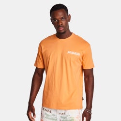 Uomo T-Shirts - Napapijri Theo - Orange Mandarin-Orange Mandarin